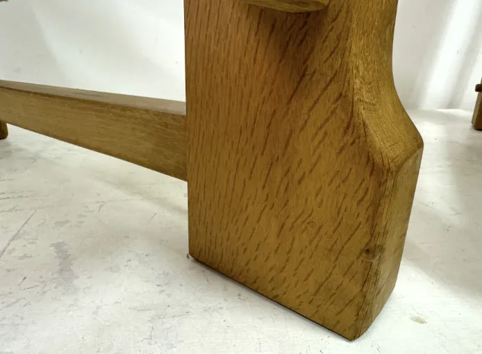 Pair Of Chunky 1960s Brutalist Armchairs In Oak photo 2395.0
