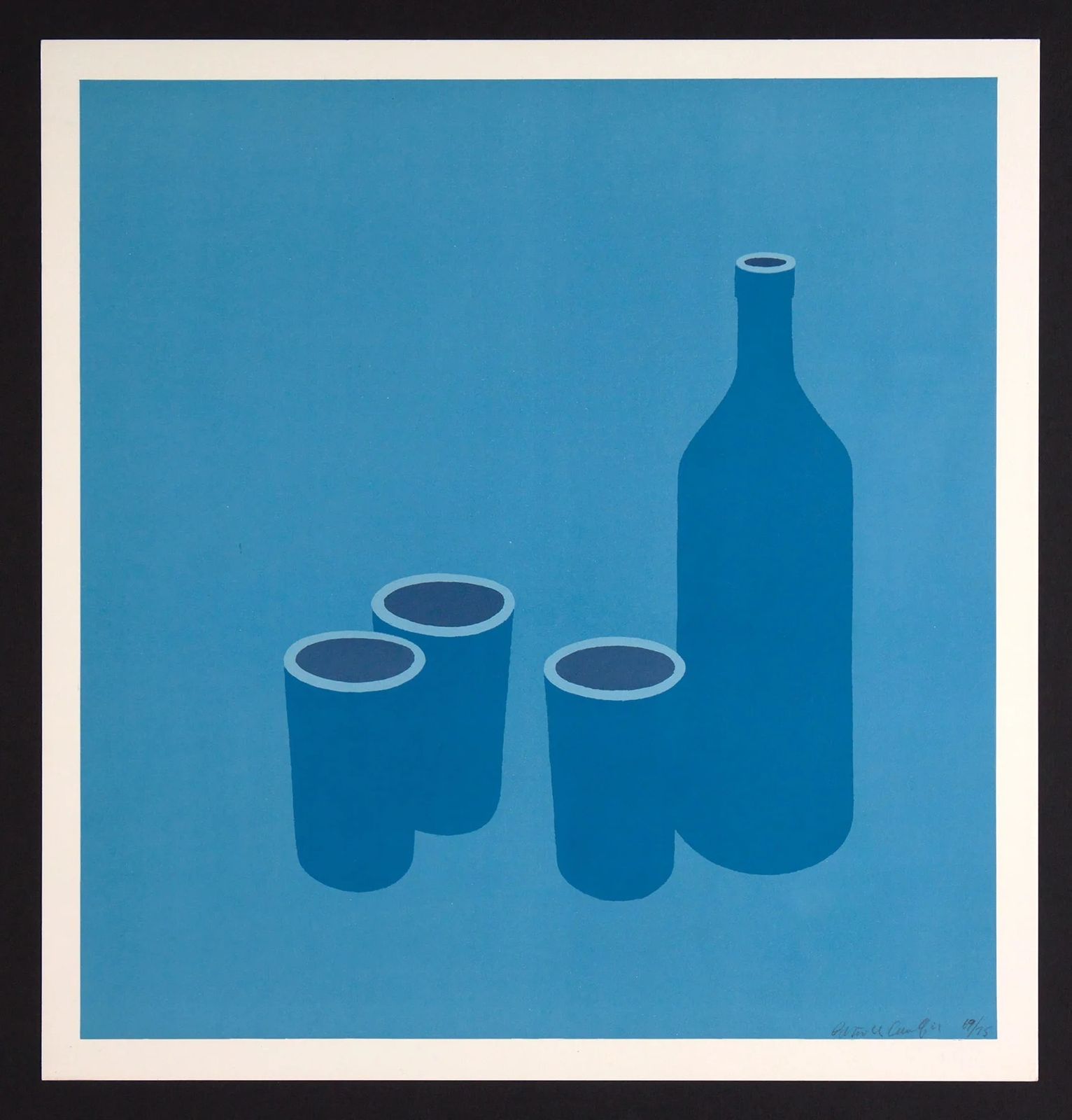 Patrick Caulfield Bottle And Cups  (1966) photo furniture
