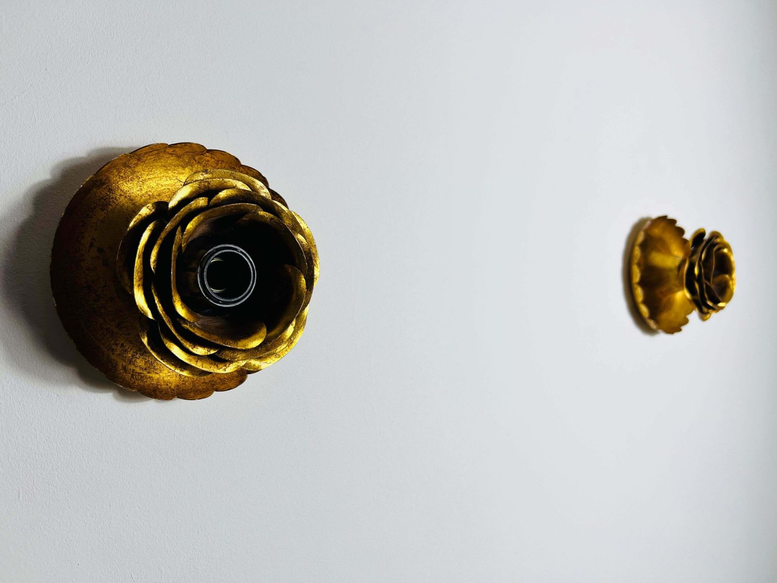 Pair Of Mid Century Brass Wall Lamps, Italy, 1960s photo vinterior