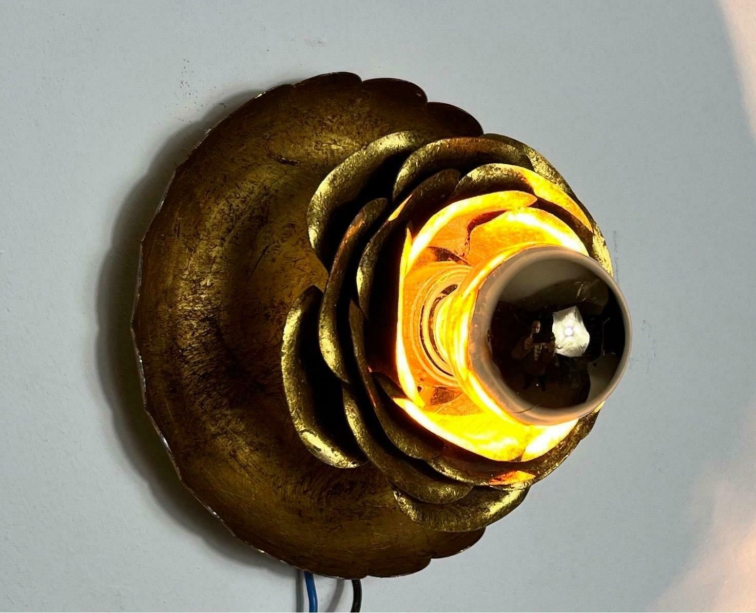 photo furniture Pair Of Mid Century Brass Wall Lamps, Italy, 1960s