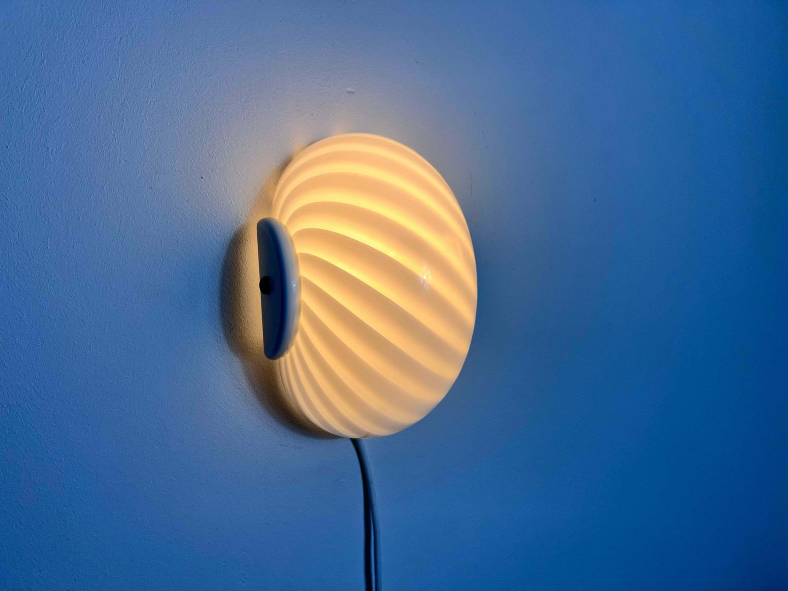 photo furniture Pair Of Mid Century Glass Wall Lamps, Italy, 1960s
