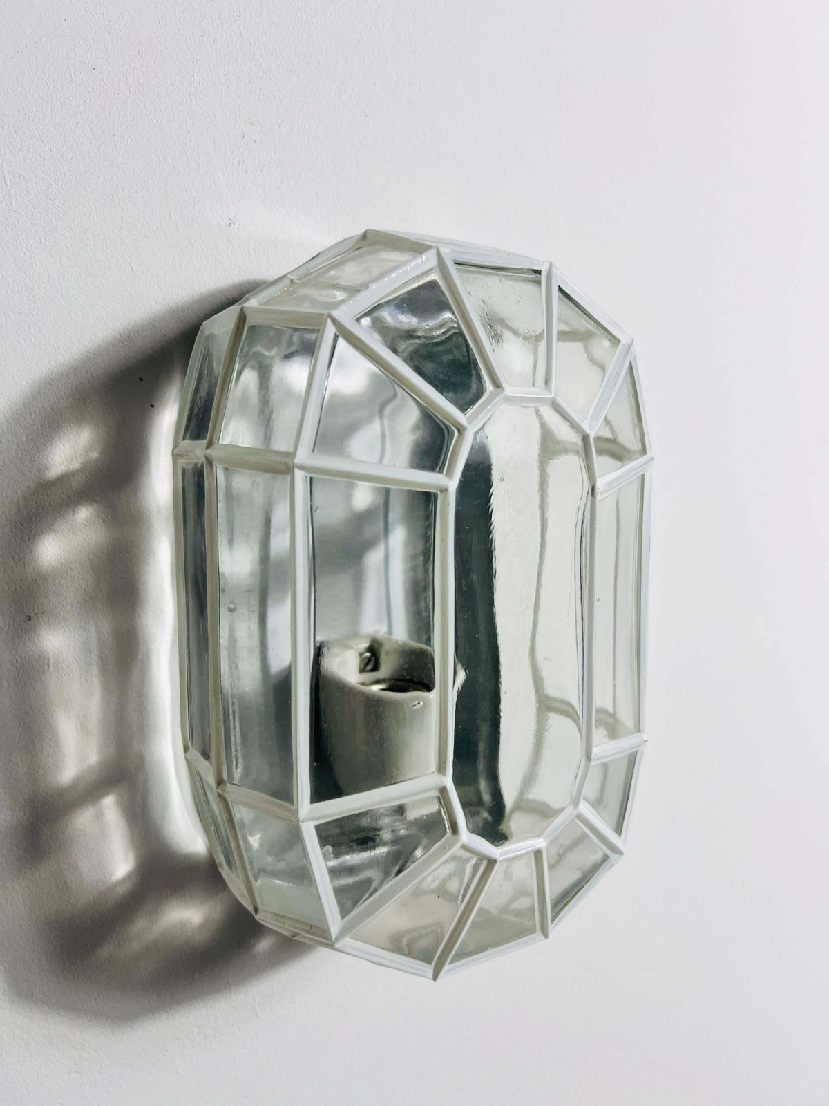1 Of 3 Wall Lamps By Glashütte Limburg, Germany, 1960s photo vinterior