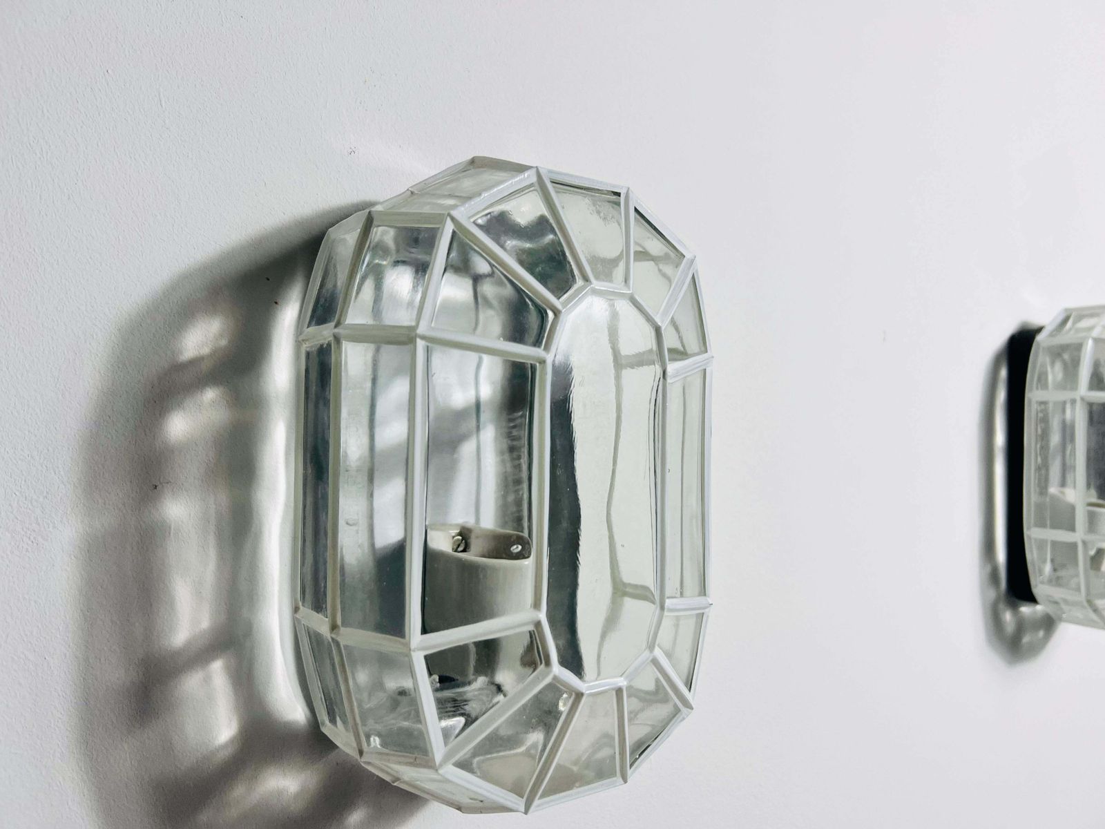 1 Of 3 Wall Lamps By Glashütte Limburg, Germany, 1960s photo buy