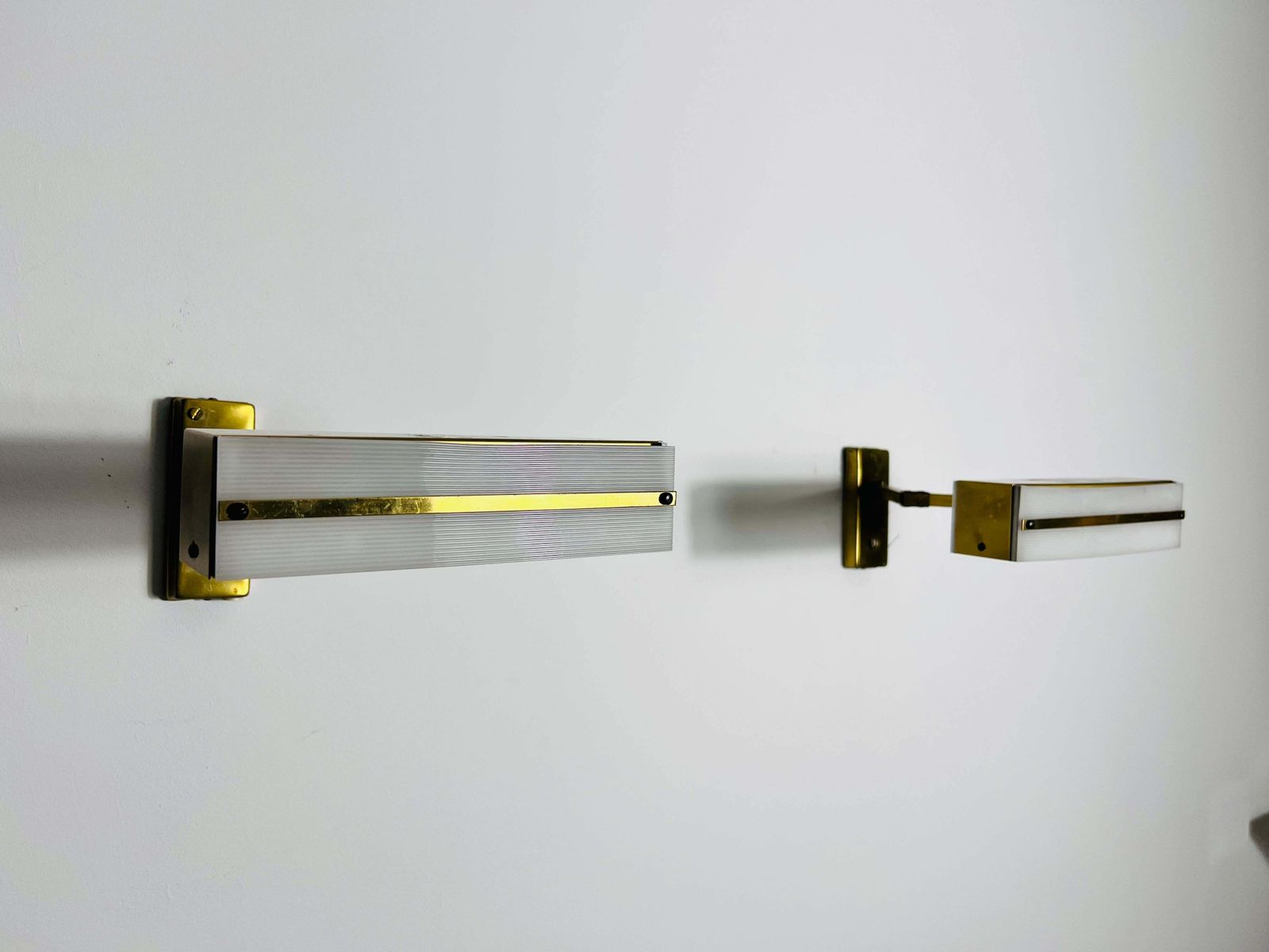 Midcentury Pair Of Brass Wall Lamps By Paul Neuhaus, 1960s photo furniture