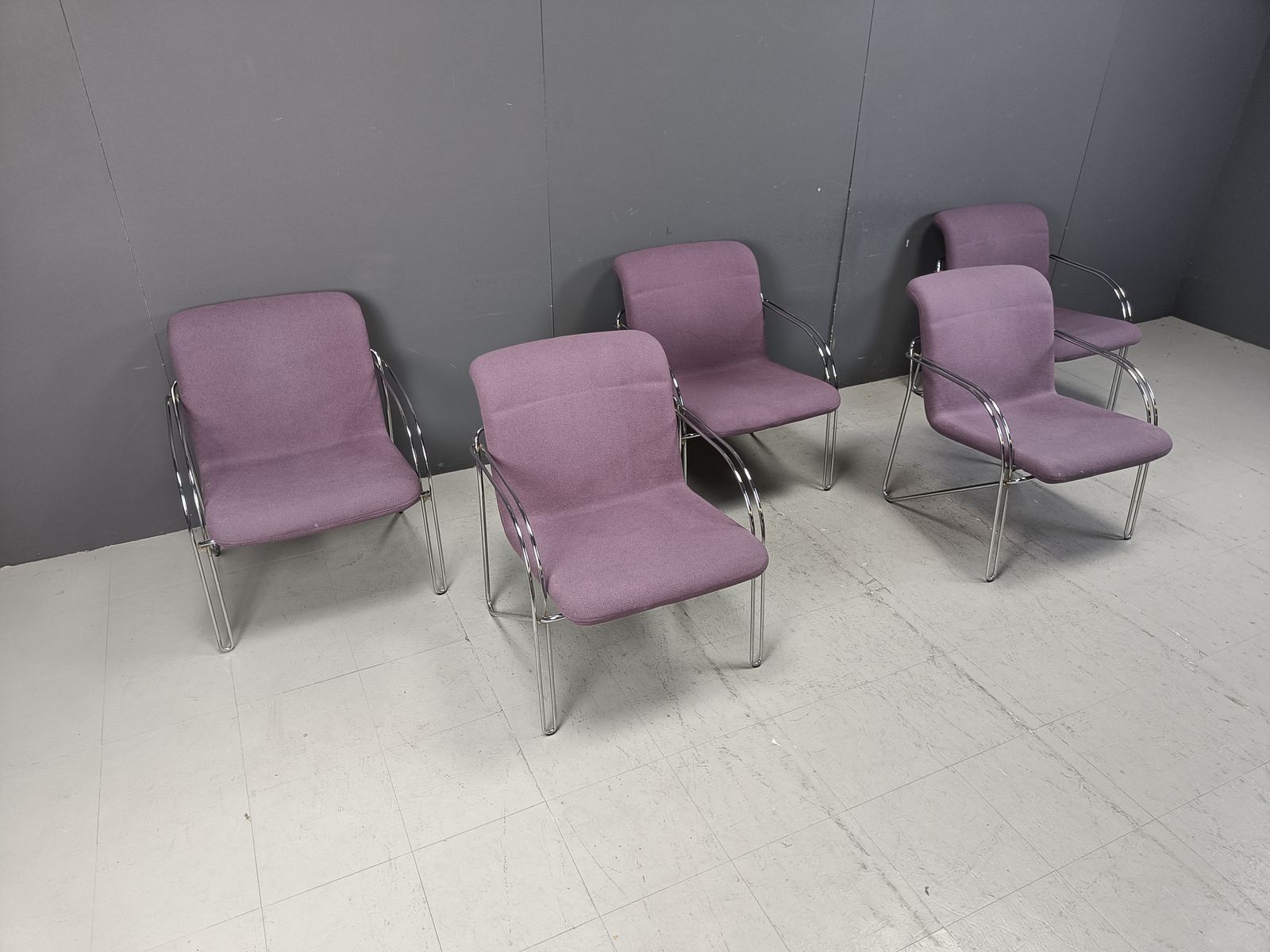 Danish Arm Chairs By Alfred Hofmann For Gispen/Labofa   1970s   Set Of 5 photo furniture