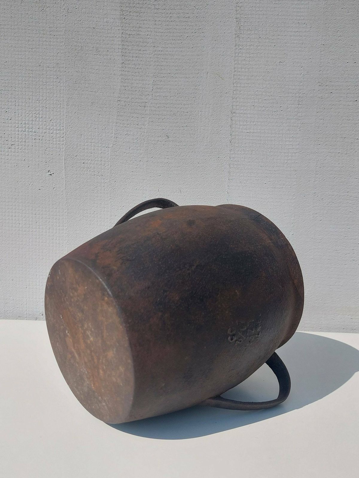photo furniture Antique Cast Iron Pot With Handle /Antique Cast Iron Pot /Antique Iron Pot /Industrial Style /Industrial Home Decor /Vintage Iron Pot /1870s