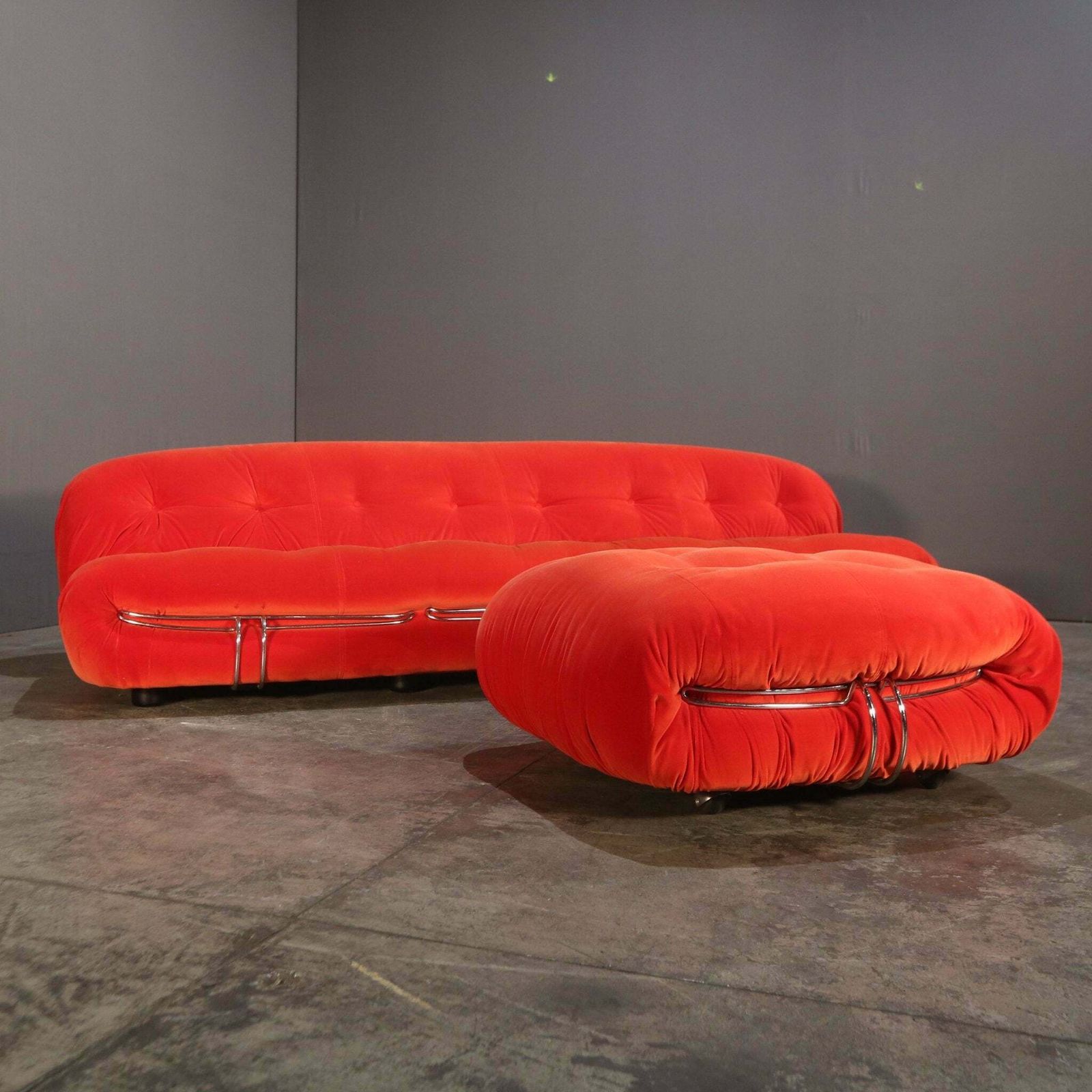 Cassina Soriana Ottoman By Afra & Tobia Scarpa photo vintage