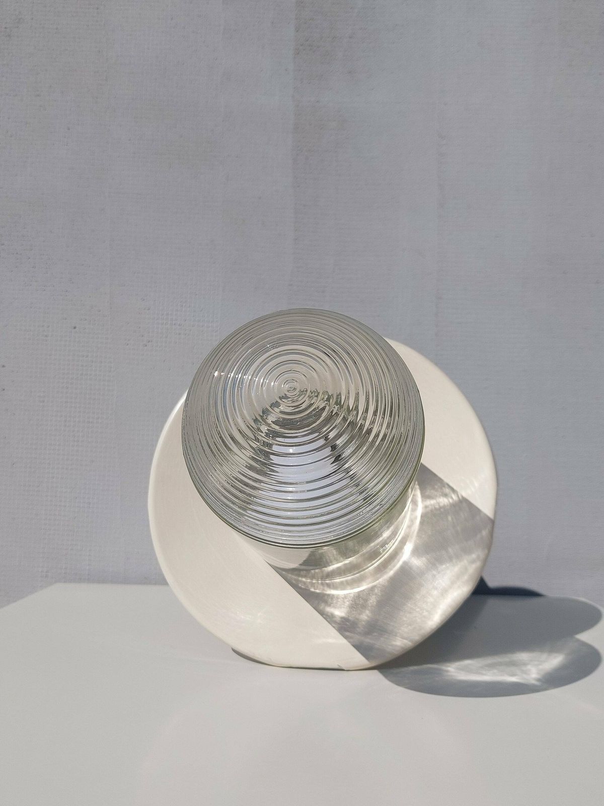 Xl Vintage Industrial Wall Lamp / Sconce /Barn Light / Enamel Industrial Lighting /Mcm Wall Lamp /Retro Outdoor Lamp/ Industrial Style /60's photo for sale
