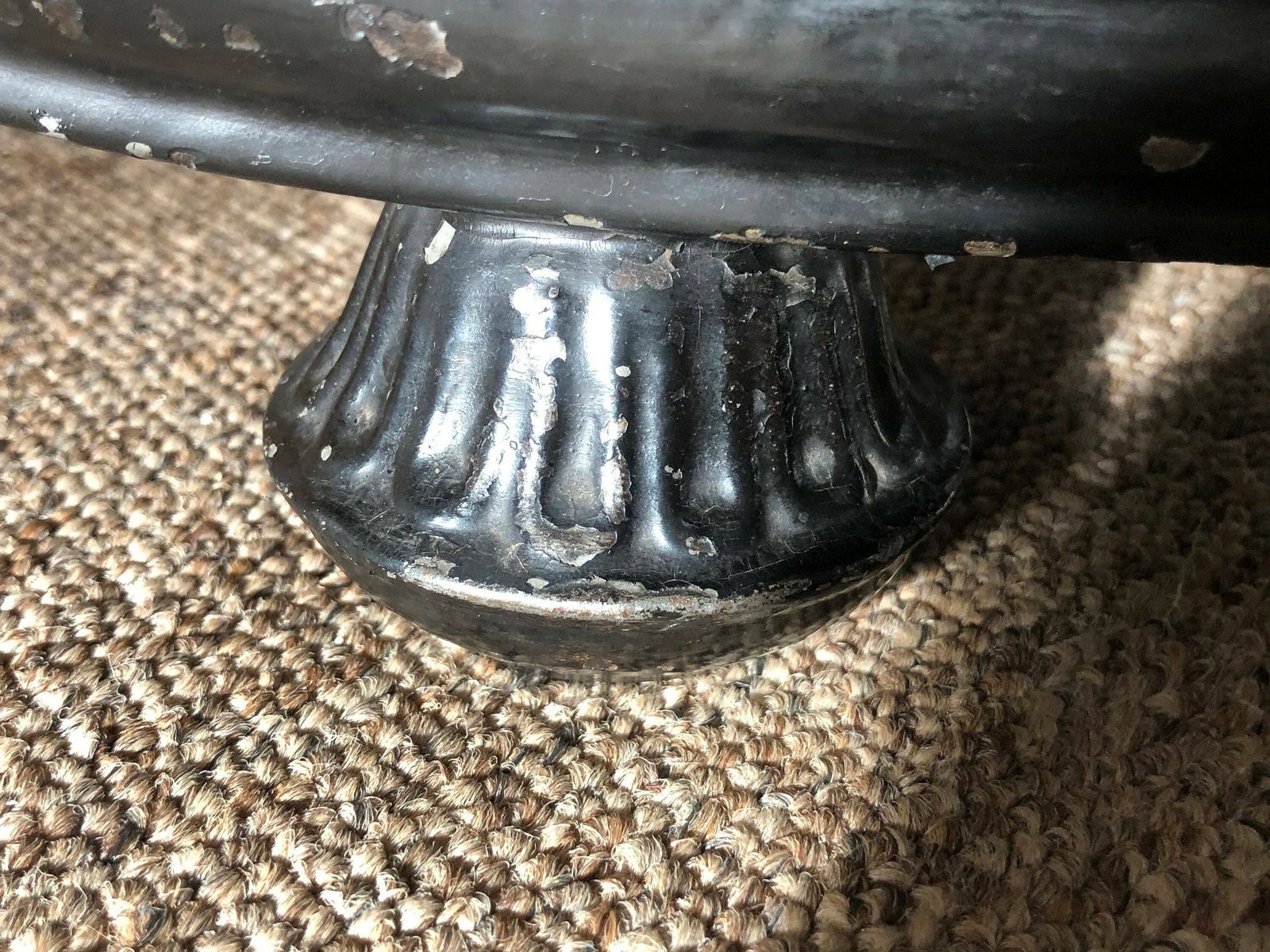 Victorian Painted Coal Scuttle And Shovel photo vintage