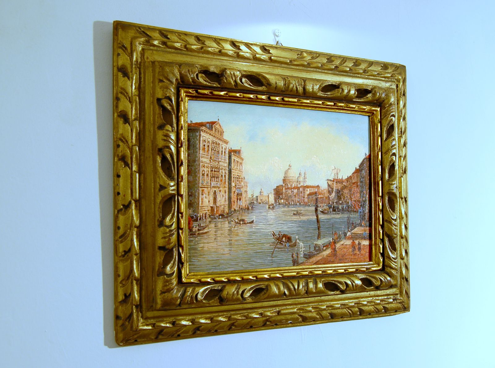 Venice Grand Canal / Oil On Canvas / 20th Century   Canaletto Style photo furniture