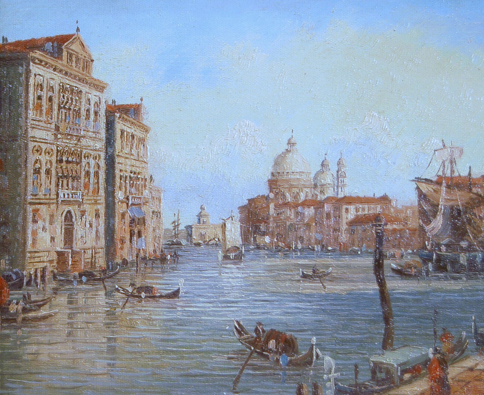 Venice Grand Canal / Oil On Canvas / 20th Century   Canaletto Style photo 1400.0