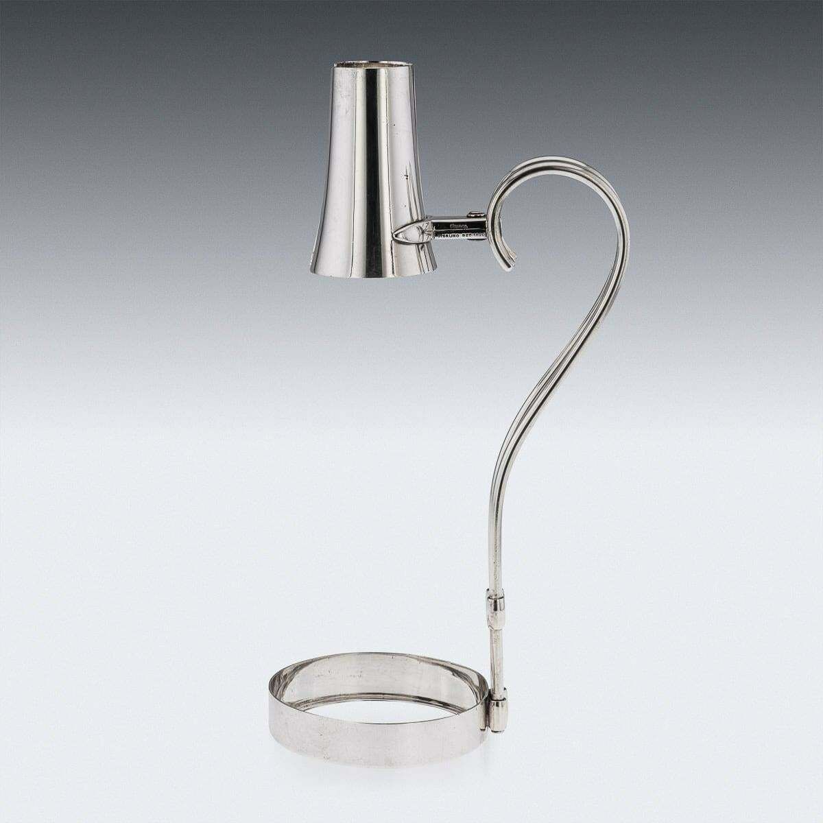 20th Century American Art Deco Cartier Solid Silver Wine Bottle Holder C.1920 photo Home Decor