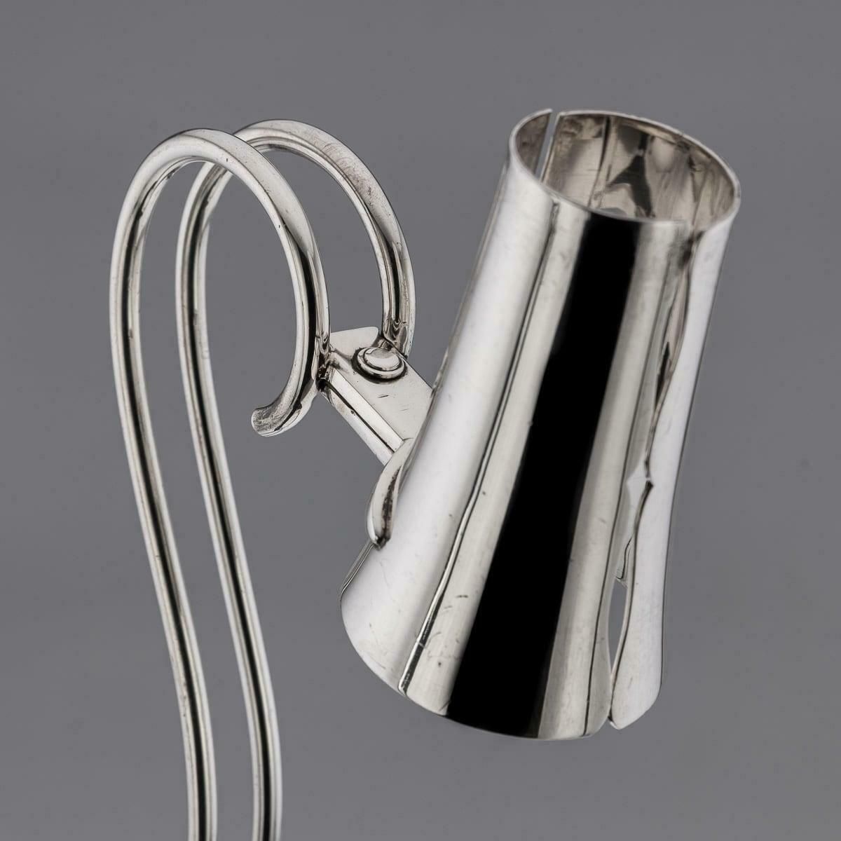 20th Century American Art Deco Cartier Solid Silver Wine Bottle Holder C.1920 photo vinterior