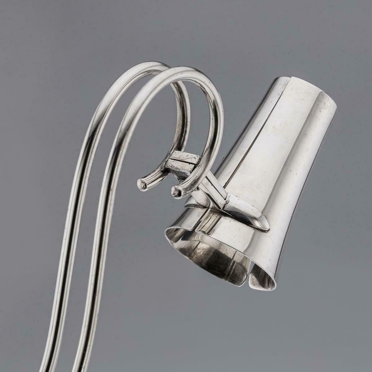 20th Century American Art Deco Cartier Solid Silver Wine Bottle Holder C.1920 photo vintage