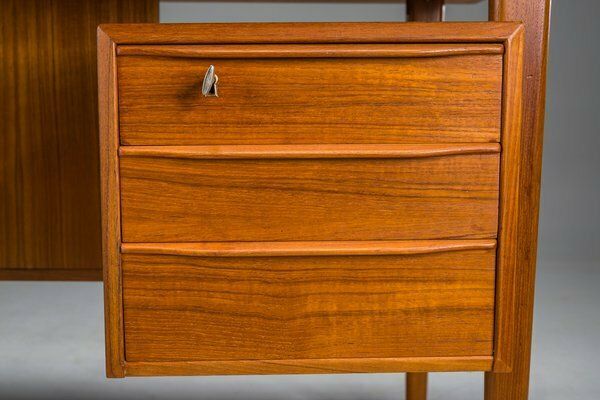 Danish Teak Desk By Peter Lovig Nielsen For Hedensted Mobelfabrik, 1972 photo furniture