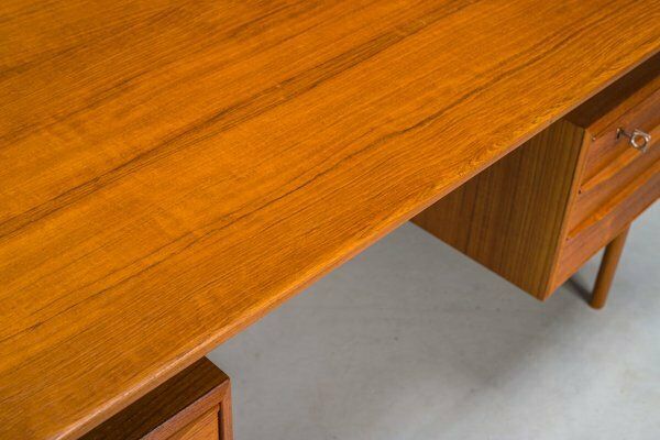 Danish Teak Desk By Peter Lovig Nielsen For Hedensted Mobelfabrik, 1972 photo vintage
