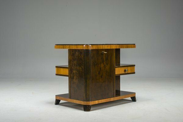 Art Deco Bar Cabinet With Inlays, 1930s