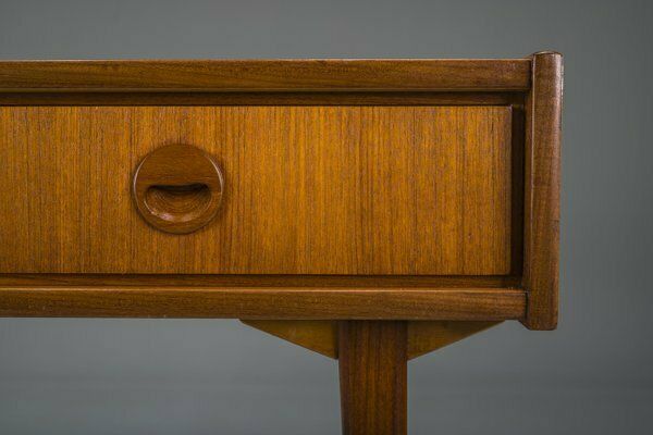 Mid Century Teak Desk Attributed To Bartels Works, 1960s photo Furniture