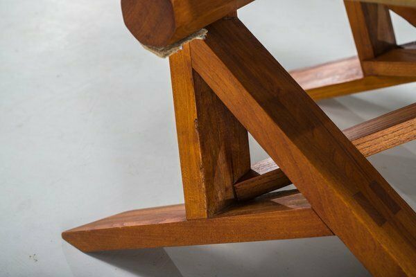 French S46 Dromadaire Chair By Pierre Chapo For Ebenisterie Seltz, 1970s photo Furniture