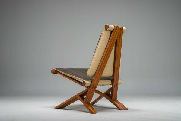 photo furniture French S46 Dromadaire Chair By Pierre Chapo For Ebenisterie Seltz, 1970s
