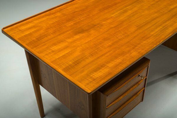 Danish Teak Desk By Peter Lovig Nielsen For Hedensted Mobelfabrik, 1964 photo vinterior