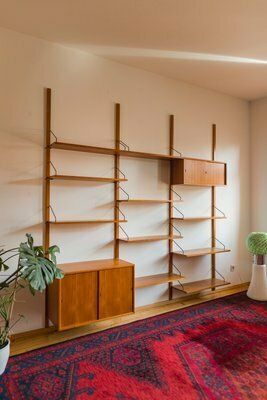 Modular Wall Shelving System By Poul Cadovius For Cado, 1960s photo Furniture
