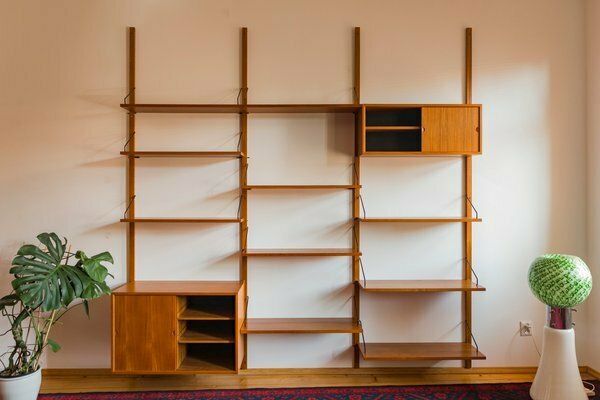 photo for sale Modular Wall Shelving System By Poul Cadovius For Cado, 1960s