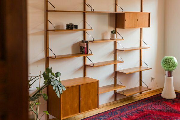 photo vinterior Modular Wall Shelving System By Poul Cadovius For Cado, 1960s