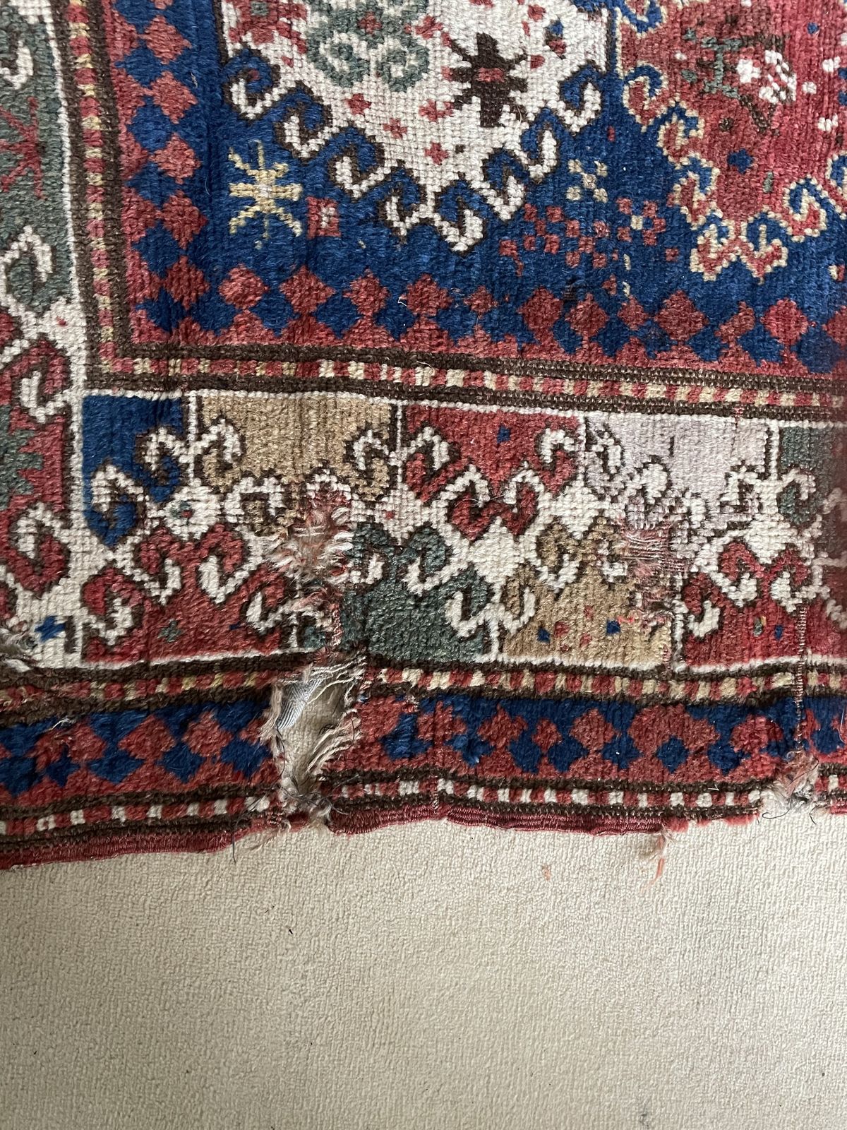 Antique Bordjalou Kazak Rug photo for sale