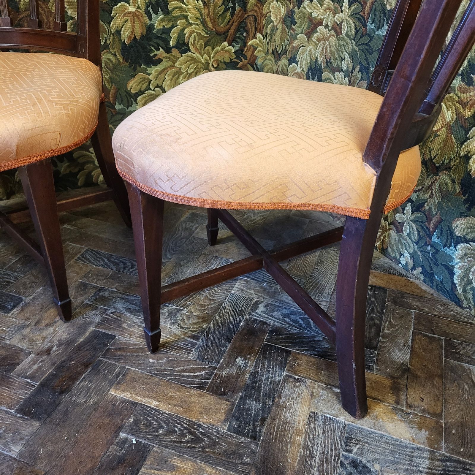 Unusual Pair Of Mahogany Chairs photo furniture
