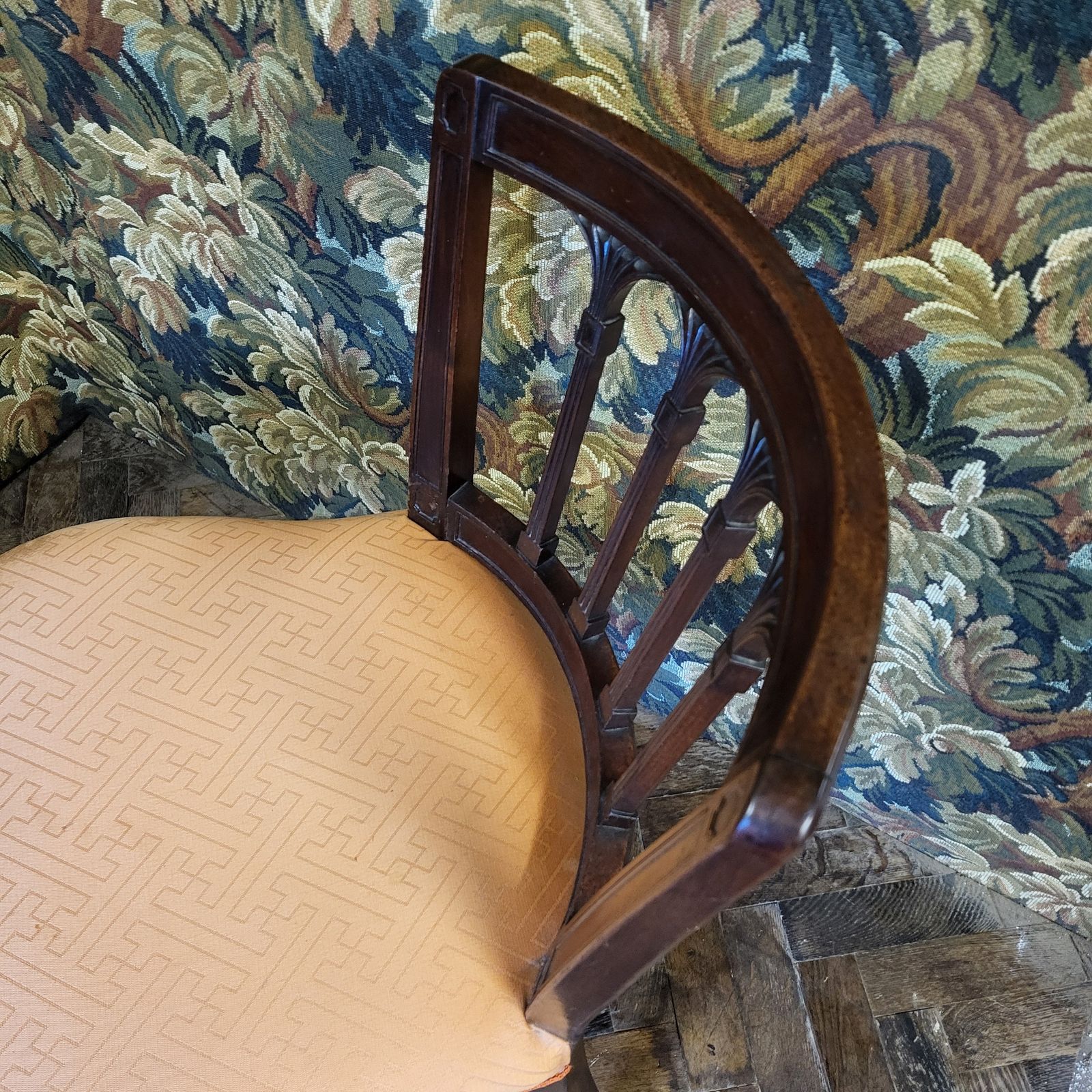 Unusual Pair Of Mahogany Chairs photo Furniture
