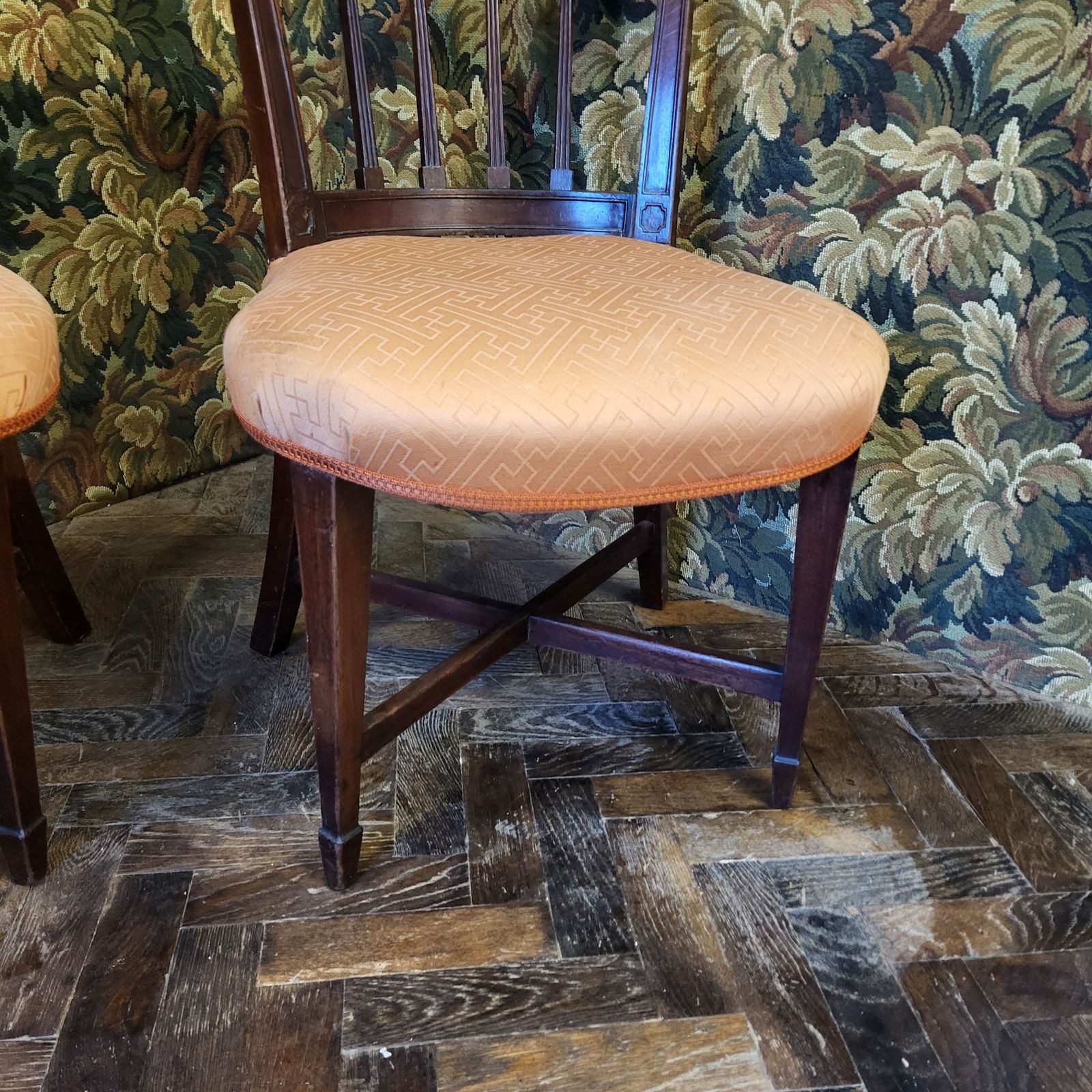 Unusual Pair Of Mahogany Chairs photo 295.0