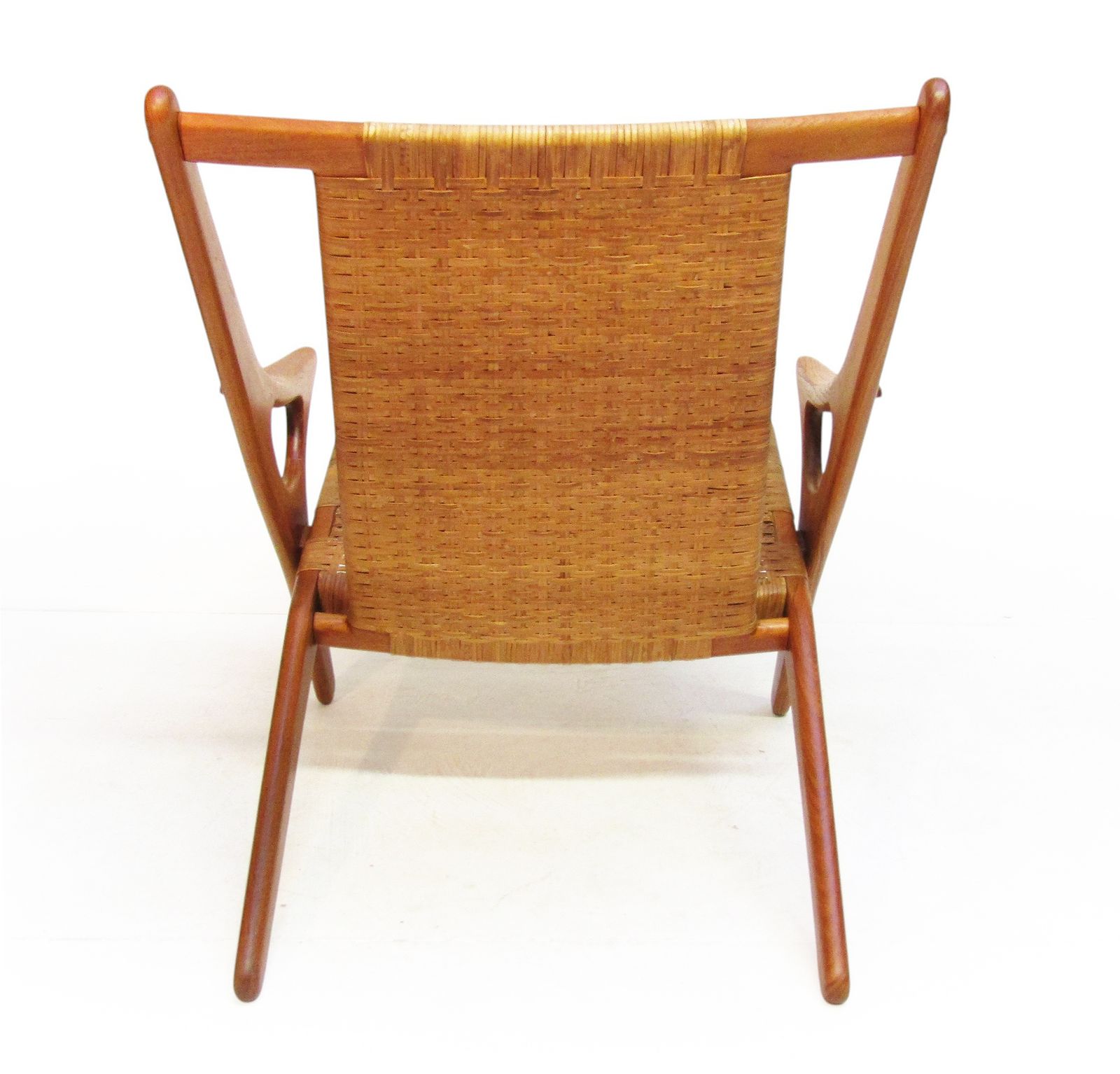 Furniture 1950s Danish "Model 300" Lounge Chair In Teak & Cane By Arne Hovmand Olsen photo