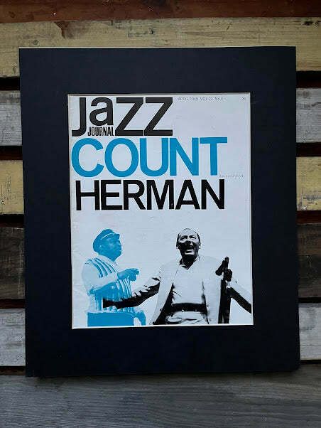 Vintage Jazz Journal Magazine Cover Artwork  Count Basie Woody Herman 1969