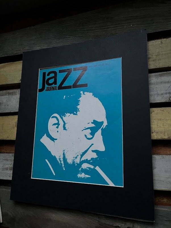 Vintage Jazz Journal Magazine Cover Artwork   1969 photo furniture