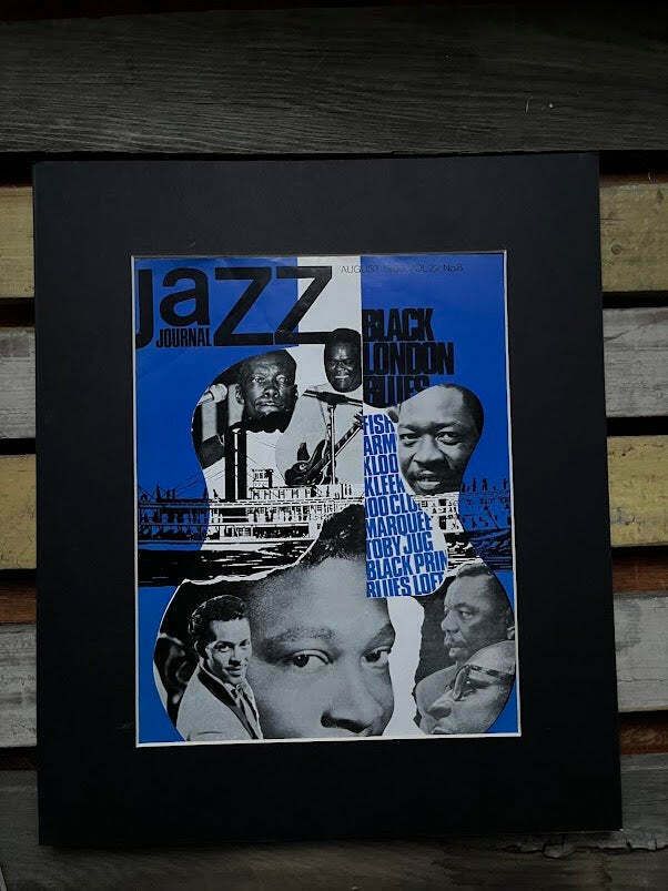 Vintage Jazz Journal Magazine Cover Artwork   Black London Blues, 1969