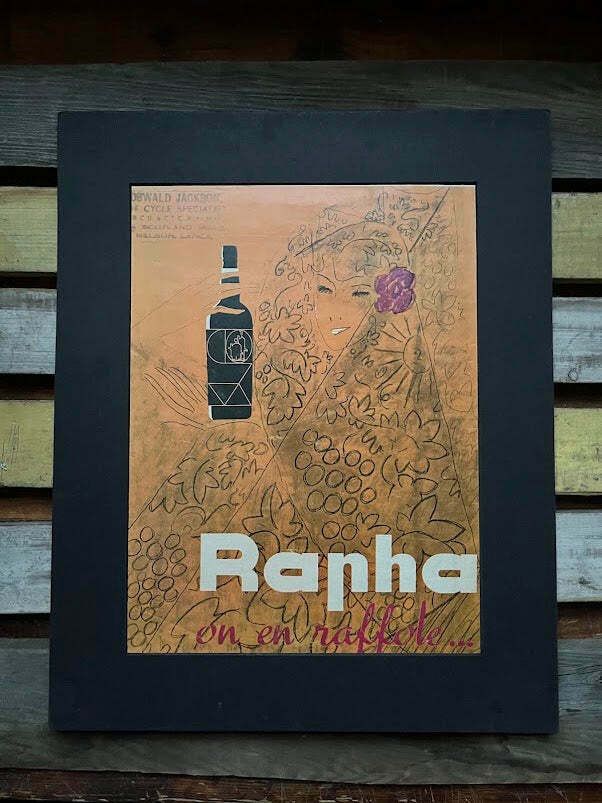 Vintage St Raphael 'Rapha' Advertising Print   Quinquina Vermouth Charles Loupot 1959