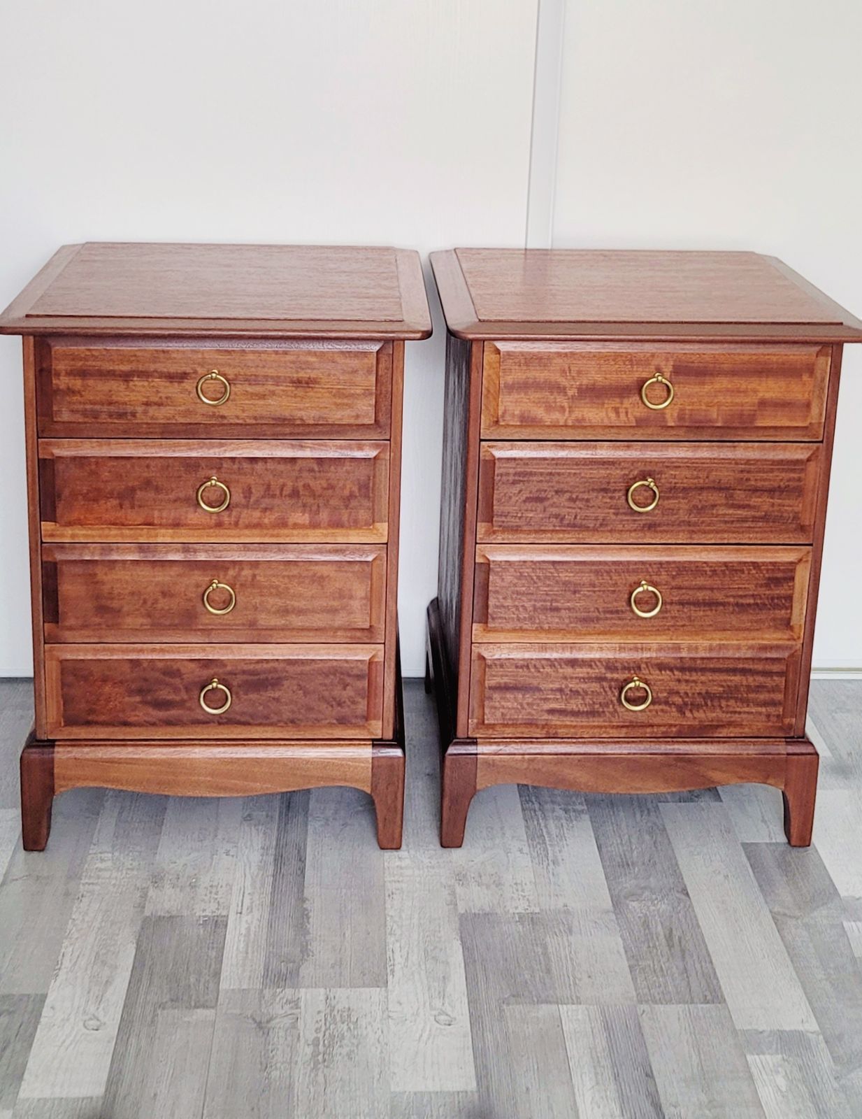 Stag Minstrel Bedside Tables Restored To Order photo Furniture