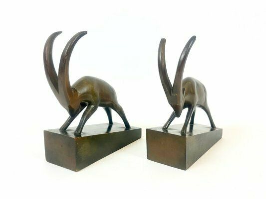 Art Deco Wooden Billy Goat Bookends From Rhön Kunst, 1930s, Set Of 2 photo furniture