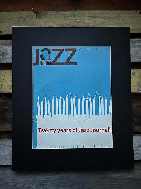 Vintage Jazz Journal Magazine Cover Artwork  1968