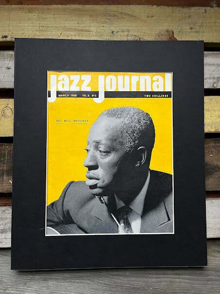 Vintage Jazz Journal Magazine Cover Artwork   Big Bill Broonzy 1958