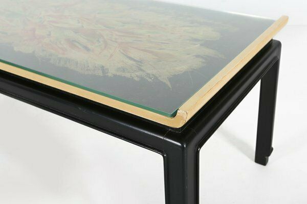 Vintage Belgian Painted Coffee Table By De Coene Frères, 1950s photo 804.0