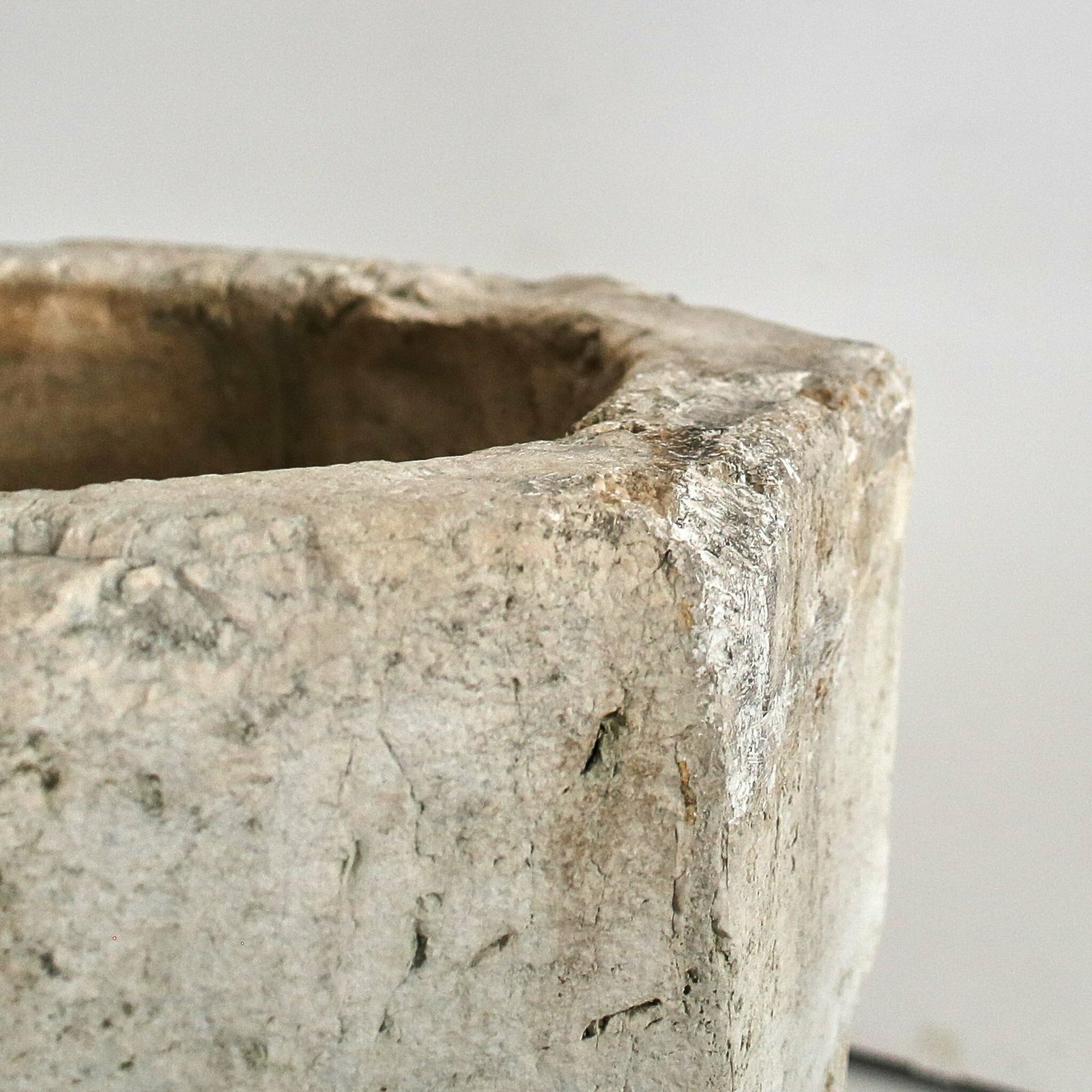 Monumental 17th C. Venetian Carved Stone Mortar photo Garden Decor