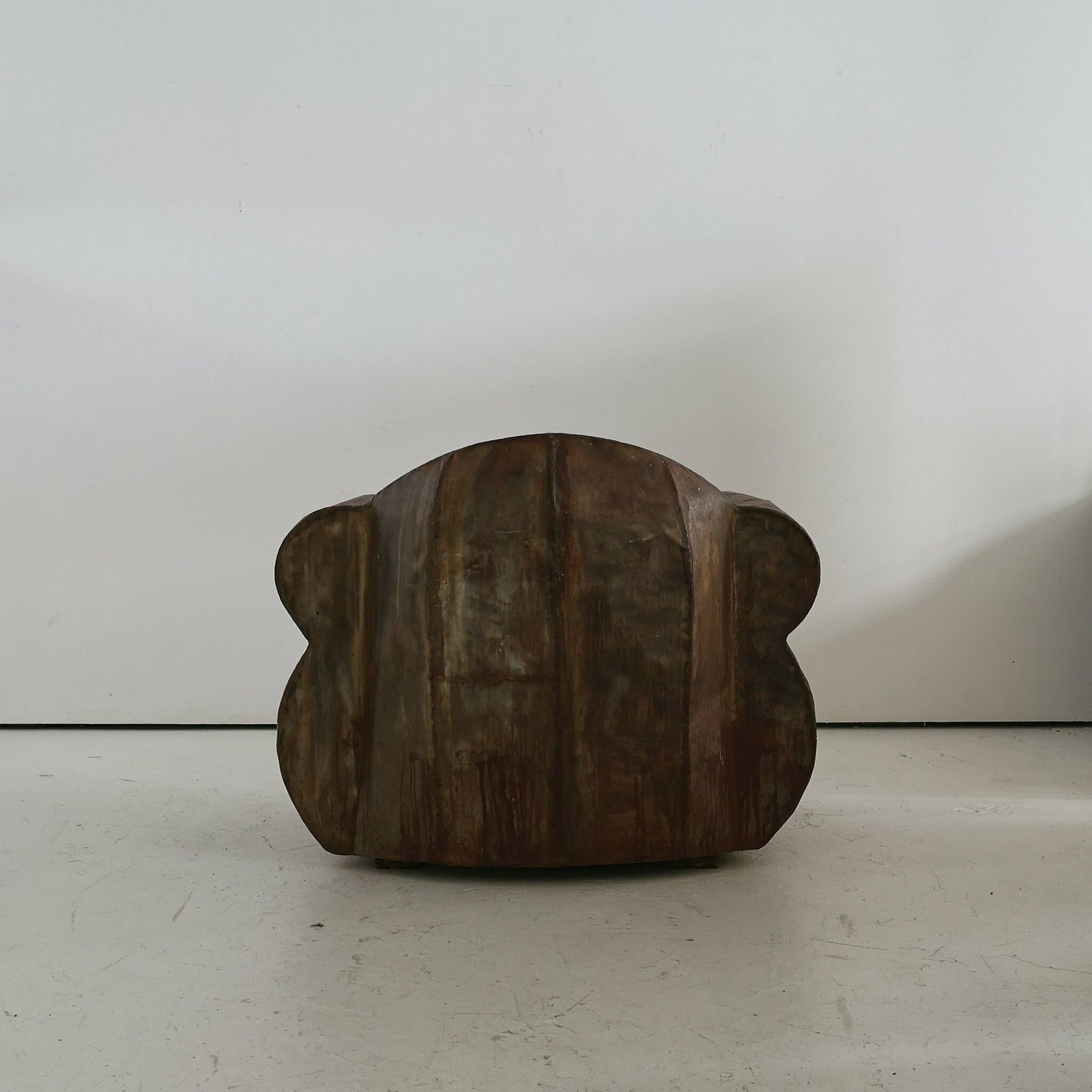 Sculptural 1970s Oversized Metal Club Chair photo buy