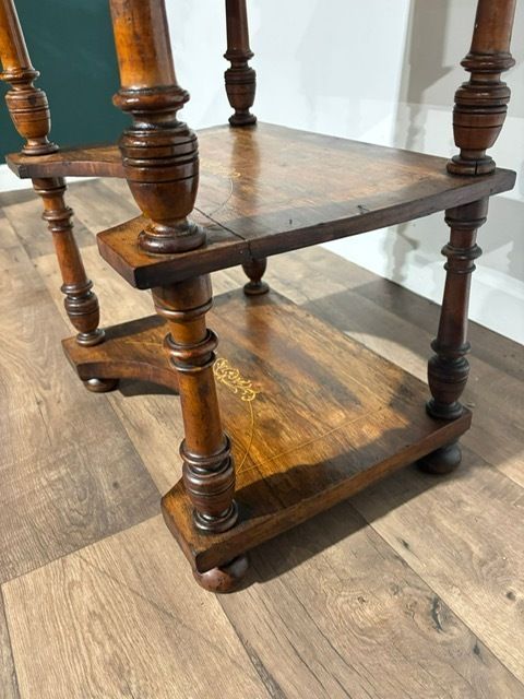 Victorian Inlaid Walnut Davenport Style Desk photo for sale