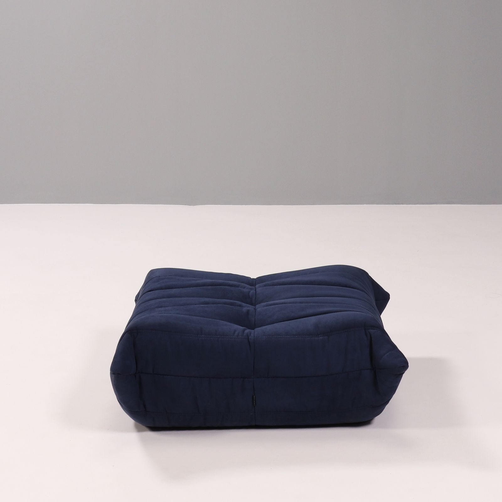 photo furniture Ligne Roset By Michel Ducaroy Togo Blue Armchair And Footstool, Set Of Two