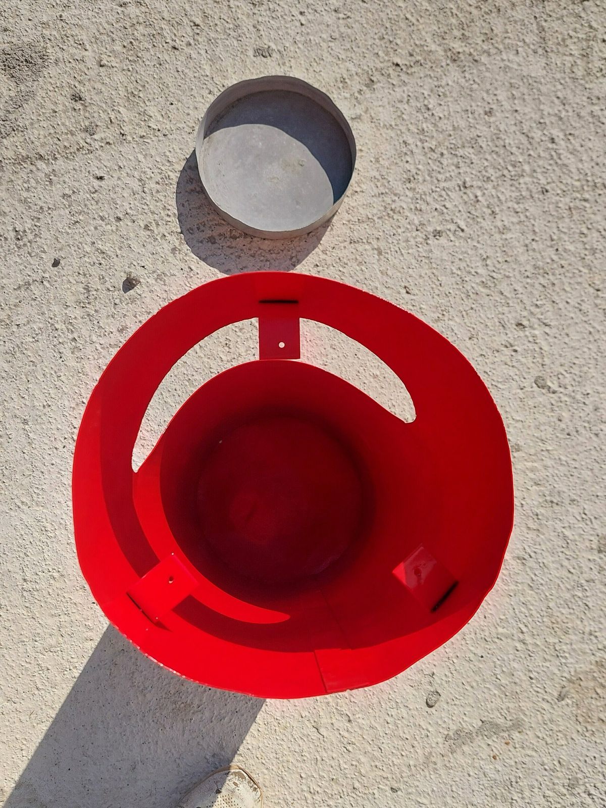 photo for sale Retro Standing Ashtray/Standing Ashtray With Trash Can/Retro Metal Ashtray / Mcm Bar,Bistro,Restaurant Standing Ashtray With Trash Can/70's