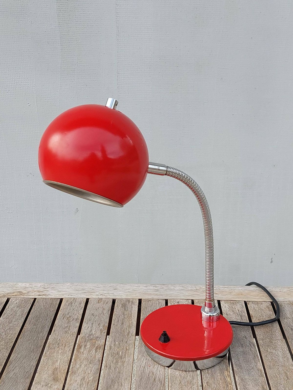 photo for sale Space Age Table Lamp / Retro Eyeball Table Lamp/Pop Art Table Lamp / Red Eyeball Desk Lamp /Atomic Table Lamp /Mcm Eyeball Lamp /70's