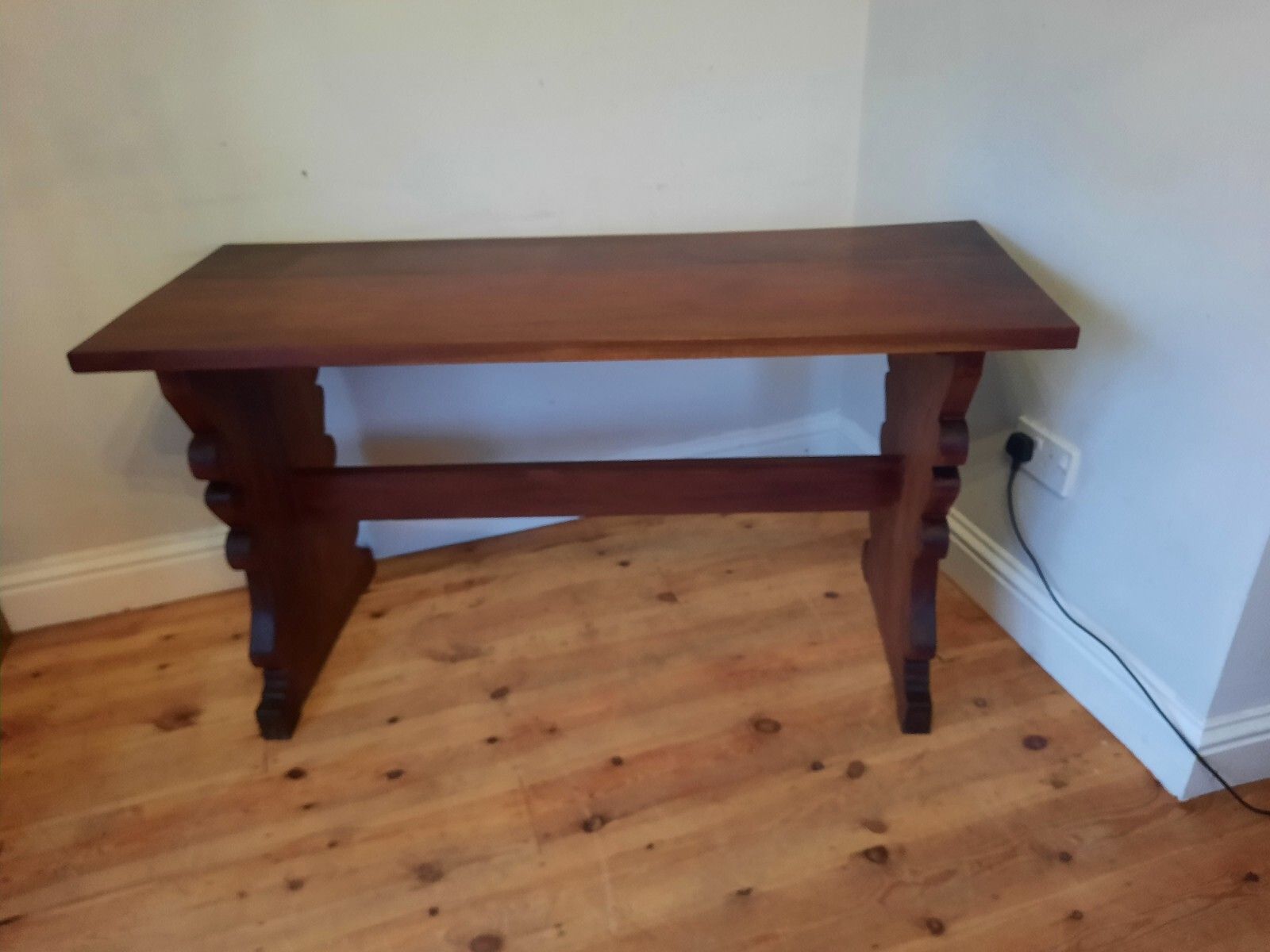 Antique Arts & Crafts Solid Mahogany Refectory Table Console Table Kitchen Table photo 275.0