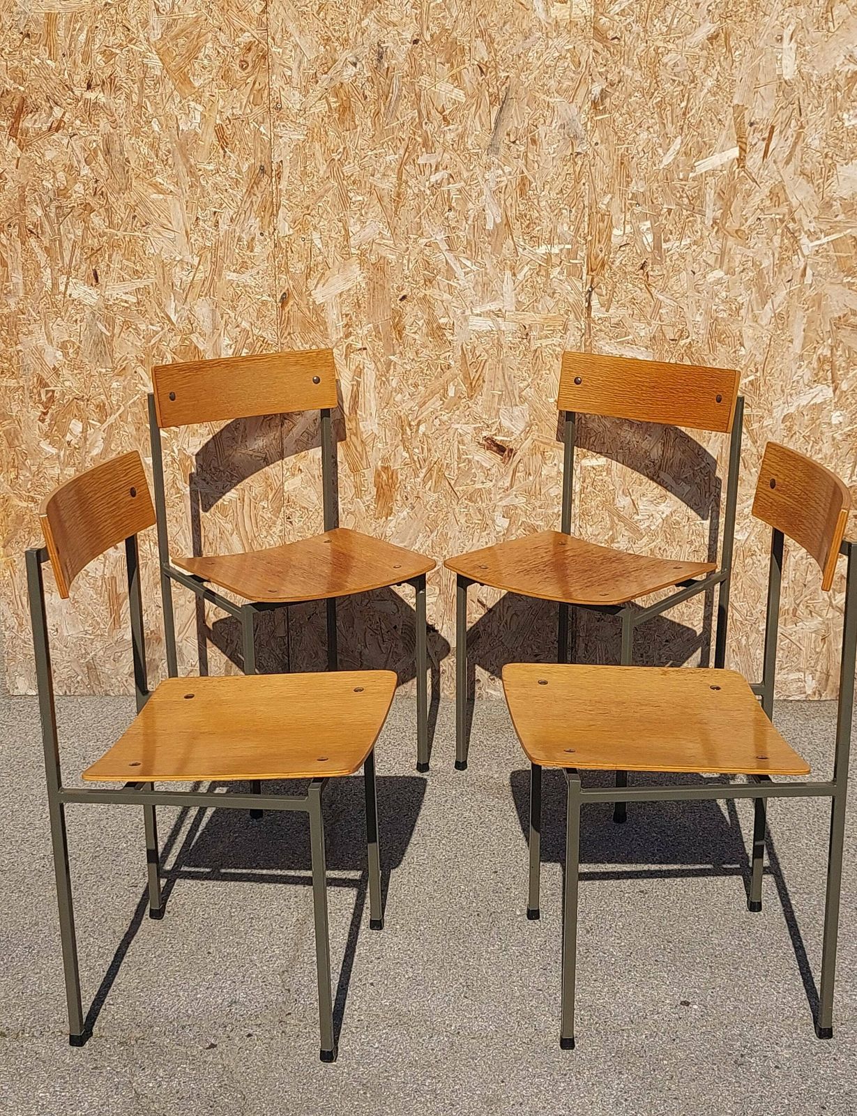 1 Of 4 Vintage Industrial Wooden Chairs/Stol Kamnik/Designer Chair/Vintage School Chair/Office Chair/Industrial Chair/ Bisto Chair/ 1970's